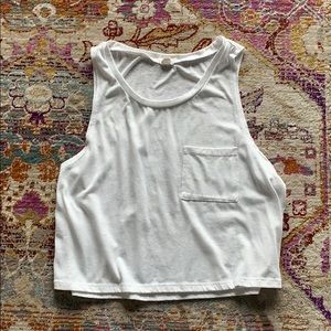 White crop top